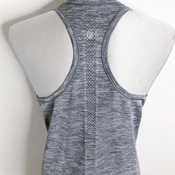 Lululemon Swiftly Tech Racerback in Slate /White 8 - Picture 7 of 14